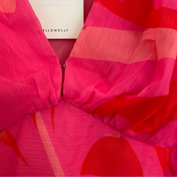 HELLO MOLLY LUXE BOAT PARTY MINI DRESS PINK SIZE 6 - Picture 10 of 11